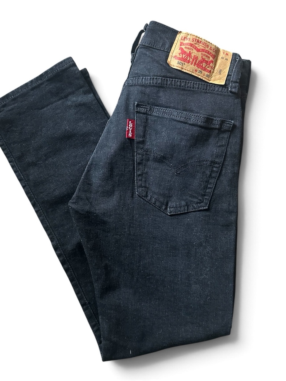 Like New Levi’s 501 Original Fit Straight Leg Jeans - 29x30 Black